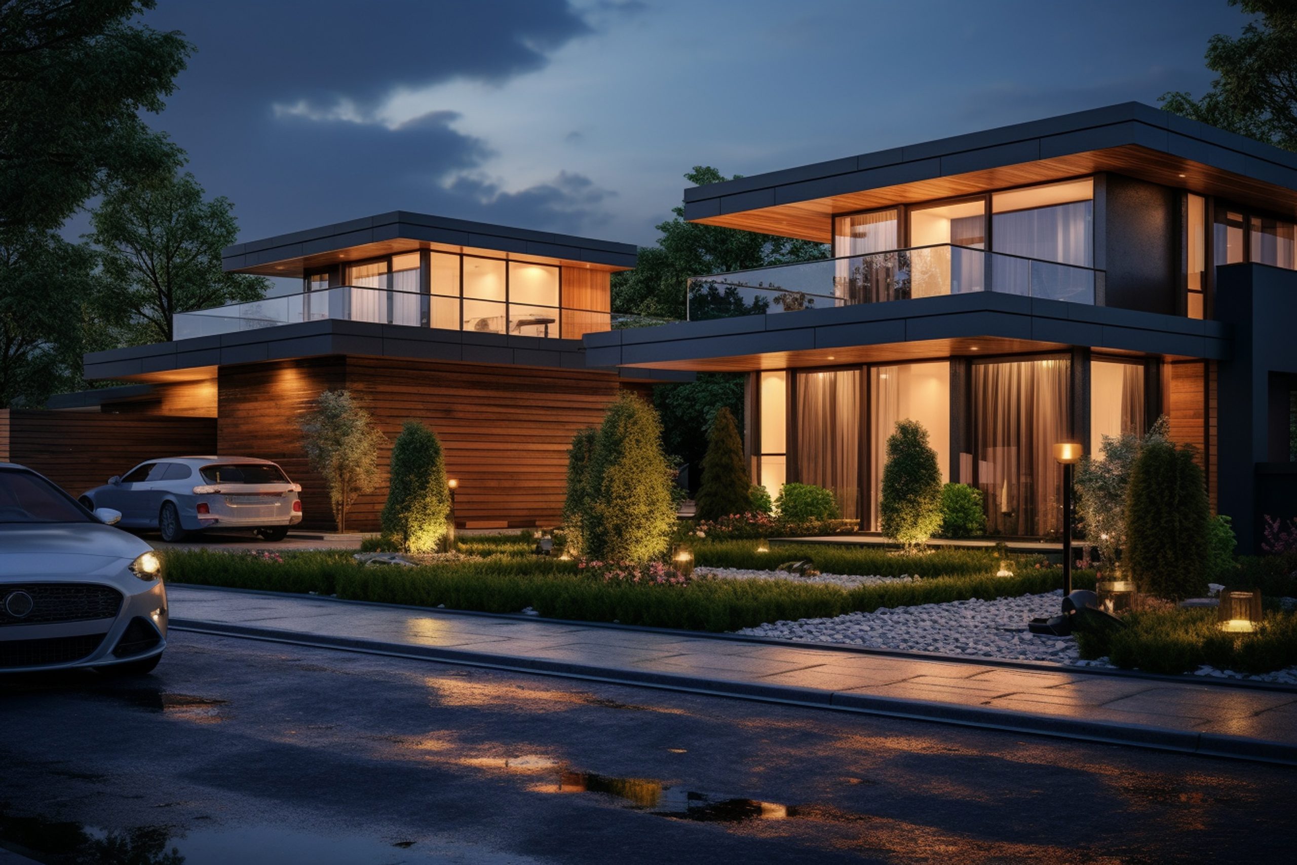 3d rendering house model